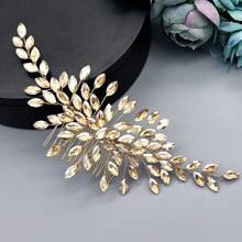 1 Stück Frauen Multi-Farb Strass Haarzubehör, Braut Kopfschmuck, Haarkamm Kopfschmuck für Hochzeit, Verlobung, Ball, Fotoshooting, Silber Hochsteckfrisur Dekoration, geeignet für Hochzeitskleid, Brautkleid Strass Dekoration