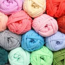 1pc T-Shirt Yarn, Woven Fabric Yarn, For Crocheting And Weaving Bags, Pillows, Dolls, Handcrafted Crochet
