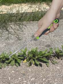 花园助手重型金属除草和耕作钩 - 锋利的齿，可有效去除草、石头和苔藓 - 符合人体工程学的握把，用于花园维护的耐用施工工具，除草园艺工具，坚固的金属钩，符合人体工程学的设计 - 彩色 - 查看 5