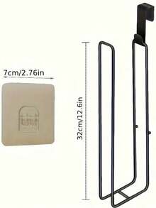 Giá đựng giấy vệ sinh bằng sắt rèn, giá đỡ cuộn giấy vệ sinh bằng sắt rèn, giá đựng giấy vệ sinh treo tường cho phòng tắm, giá đựng giấy vệ sinh không cần khoan lỗ. - Nhiều màu - Xem 16