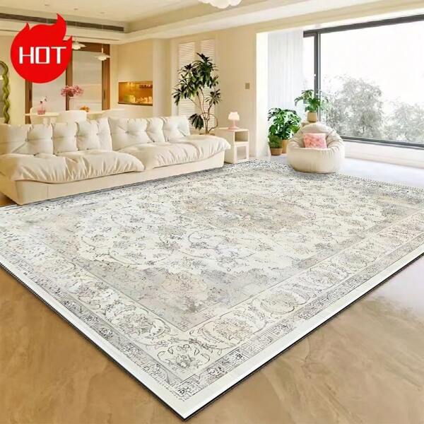 25 Years New Collection Large Area Rug, Personalized Distressed Pattern, Vintage Bohemian Style, Made With High-Density Knitting, Features Slip-Resistant And Fade-Resistant Surface With High Abrasion Resistance, Non-Slip Particle Base For Enhanced Friction.