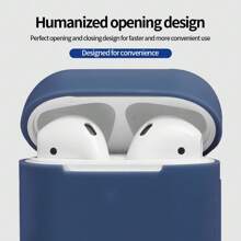 DO AS YOU WISH 1pc Silicone Protective Case For AirPods 1/2, Soft & Comfortable Silicone Material, Prevent Scratches & Damages, Minimalist Design, Easy Installation, Portable, Multiple Color Options