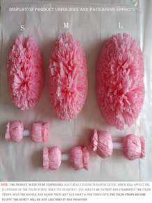 1 pieza Pompón sólido mate de color, Pompones de animación para baloncesto, deportes, danza, competiciones de gimnasia, actuaciones de baile cuadrado, decoraciones de actividades en equipo, adecuado para diversos eventos escénicos, Pompón de doble cabeza