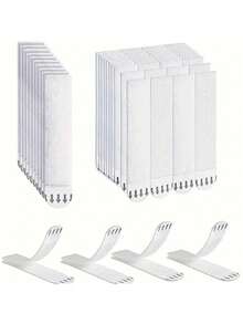 12 Pairs Of Non Drilling Hanging Strips, Double-Sided Tape, No Damage To The Frame And Hanging Device, No Need For Drilling, Suitable For Various Types Of Walls! Suitable For Fixed Decorative Strips And Sticker Hooks In Homes, Such As Hanging Paintings And Posters, Photo Frames, And Decorative Paintings. Can Be Hung For Storage