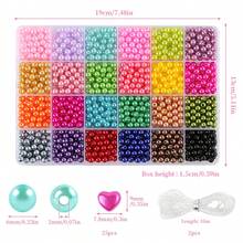 2375pcs Beaded Craft Kit, Elegant Decorative Filler For Vases, Weddings, Home Decor, Suitable For DIY Handmade Bracelets, Necklaces, Faux Pearl Sets - Imitation Pearls - View 9