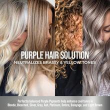 Sunatoria New Keratin Purple Hair Mask- Blonde Hair Purple Toner - Repair &Amp; Nourishment Treatment For Bleached, Brassy Hair - Blue Hair Mask, No Yellow Tones - Deep Conditioner For Color Treated Locks - White - View 5