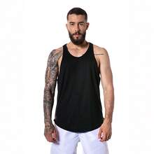 CHIELLA SPORTS Kit 03 Men's Scoop Neck Tank Top Workout Gym Fitness Bodybuilding - Xám/Xanh/Đen - Xem 8