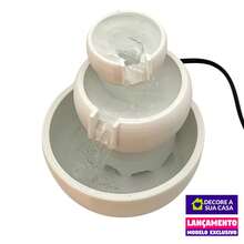 FONTE DE ÁGUA DOIS JARROS BIVOLT CASCATA DECORATIVA