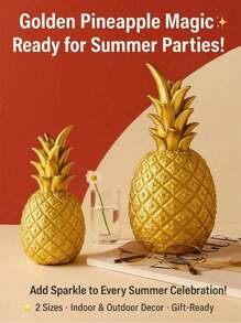 1 Stück Ananas-förmige Simulation Frucht Dekoration, geeignet für Heim-Dekoration, Schlafzimmer-Dekoration, Büro und Studenten, das beste Halloween- und Weihnachtsgeschenk