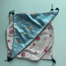 Set de 1/2 piezas Cama colgante refrescante de seda de hielo para hurones, hámsteres, gliders, ardillas, cobayas, chinchillas - Cama colgante de doble capa, nido transpirable para mascotas, cama colgante portátil y ligera para pequeños animales, roedores y mascotas exóticas