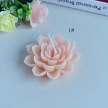 1pc Lotus Scented Candle, Home Decor Accessory