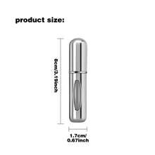 Refillable Perfume Bottle - Portable Atomizer 5ml - Silver - View 2