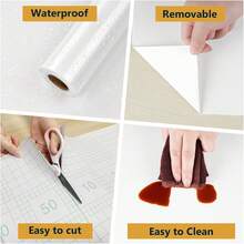 海岸白壁纸 - 耐海水，适用于海滩别墅 [1 卷 | 海洋级] 房间装饰 家居装饰 墙面装饰 浴室 浴室装饰 墙纸 厨房 - 白色 - 查看 4