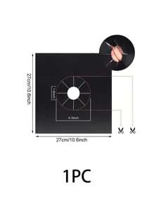 5-Hole Gas Stove Protector, Anti Sticking And Anti Fouling Furnace Cover, Easy To Clean Kitchen Appliance Mat, High Temperature And Oil Resistant Five Hole Gas Stove Mat, Anti Sticking And Washable, Keeping The Stove Clean