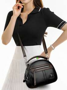 Bolso de mensajero de hombro de alta calidad 2025, pequeño saco, bolsos y carteras de lujo para mujeres de estilo casual, bolsos cruzados de diseñador