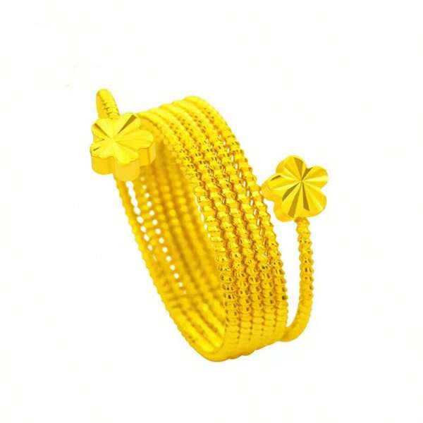 1pc Set: 1pc Clover Coil Ring, 1pc Butterfly Ring, Fashion Women Ring, Gifts For Her