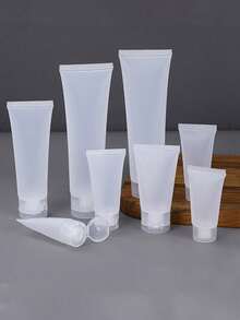 10个可重复灌装的塑料挤压管瓶，带翻盖，适用于化妆品旅行装、储存、洗漱用品（如洗面奶、润肤露），是飞机、邮轮和日常使用的理想之选。 - 彩色 - 查看 2