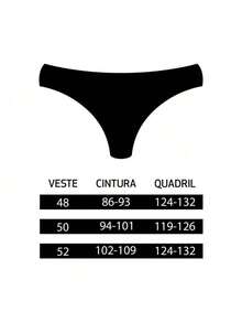 KIT 2 Calcinhas Fio Dental Duplo Plus Size Lateral Larga