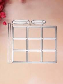 1 Pack Window Style Thin Cutting Mold Handmade DIY Cutting Mold Scrapbook Background Decoration Embossing Template Album Holiday Card Making