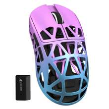 ATTACK SHARK ATTACK SHARK R2 kabellose Gaming-Maus, superleichte Magnesiumlegierung, PAW3950 42.000 DP optischer Sensor, 8.000 Hz Abtastrate, 2,4G/BT/Kabel programmierbare Maus für PC/Win Gamer