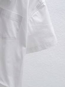3pcs/Set Boys Summer Outfit: Loose-Fit Short Pants, White Shirt With Tie, Suit Set, Suitable For Party, Birthday, Gathering