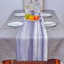 Purple Runner Dining Table Decoration, Abstract Neutral Texture Modern Streamlined Brab Dining Table Runner Coffee Dressing Table Decoration