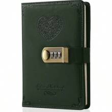Journal intime avec cadenas à combinaison, joli carnet secret avec cadenas à combinaison pour femmes adultes, format B6 5,3 x 7,8 pouces