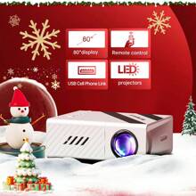 Small Projector,1080P Supported,Can Upgrade Your Movie,TV&Gaming Experience, Suitable For Outdoor/Living Room/Office/Home Theater,Etc,Compatible With Android/IOS/Windows/HDTV/USB,Etc.