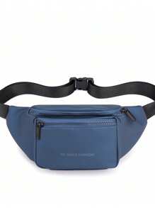 Bolsa de cintura para hombres - Impermeable y de gran capacidad, diseño minimalista y elegante, materiales duraderos para uso en todo tipo de clima, correas ajustables para un uso cómodo, adecuado para el transporte diario, aventuras de viaje. Puede ser un regalo perfecto para el Día del Padre.