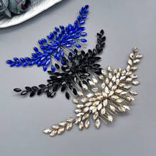 1 Stück Frauen Multi-Farb Strass Haarzubehör, Braut Kopfschmuck, Haarkamm Kopfschmuck für Hochzeit, Verlobung, Ball, Fotoshooting, Silber Hochsteckfrisur Dekoration, geeignet für Hochzeitskleid, Brautkleid Strass Dekoration