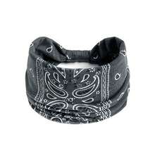 4条装复古佩斯利花纹发带，女士彩色头巾，运动吸汗带，瑜伽发饰，波西米亚风女士围巾，女士发带 - 彩色 - 查看 5