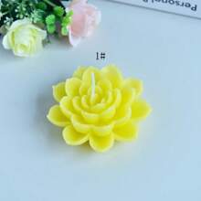 1pc Lotus Scented Candle, Home Decor Accessory