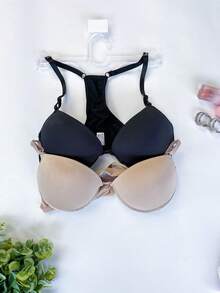 Swim Bra With Underwire Padded Adjustable Straps No Marks Wear With Tank Top Intimate Fashion Lingerie Night Line Promotion - Màu nâu Sô-cô-la - Xem 9