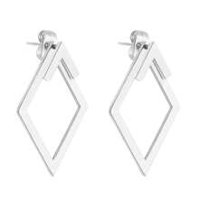 Dainty Minimalist Diamond Shape Earrings – High-Quality Alloy Material With Unique Up-And-Down Triangle Configuration, Subtle Yet Striking Statement, Perfect For Gifting On Graduations, Holidays, Or Just Because, Ideal For Sensitive Ears, Versatile Piece For All Seasons And Occasions