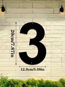 1pc 0-9 Free Combination Digital House Number, Metal Address House Number, Durable Home Address Number Plate, Wall Mounted Email Number, Home Decoration, Entrance Decoration, Garden Decoration, For Outdoor, Garage, Door, Email Decoration, Metal Wall Art, Halloween Thanksgiving Christmas, Decoration Gifts