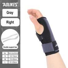 AOLIKES 1pc Wrist Brace For Carpal Tunnel, Wrist Brace Night Support, Adjustable Wrist Splint Right Left Hand, For Women And Men Gym Accessories - Multicolor - View 19