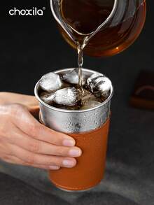 choxila 1 件不锈钢咖啡杯、冰美式咖啡杯、户外露营水杯、茶杯 - 咖啡杯 - 查看 5