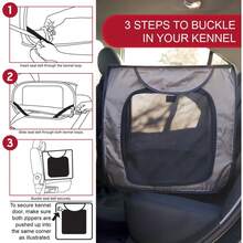 Local Delivery-SportPet Designs Large Pop Open Kennel, Portable Cat Cage Kennel, Waterproof Pet Bed, Carrier Collection - Tan - View 4