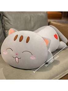 Cute Soft Cat Throw Pillow, Soft Cat Plush Toys Soft Animals, Doll Little Cat Doll Girl Sleeping Comfort Dolls, Birthday Gifts, Mother's Day Gifts, Bed Pillow, Sofa Decoration, Suitable For All Kinds Of Holiday Gifts. Graduation. Graduation Gift. Easter Gifts. Easter. Valentine's Day Gift. Halloween Gift.