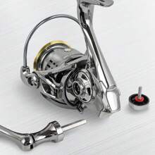 BILLINGS Spinning Fishing Reel,1000/2000/3000 Series Metal Shallow Spool,Max Drag 8KG,Metal Single&Double Rocker To Choose From,5.2:1 Gear Ratio Suitable For Saltwater Freshwater Fishing