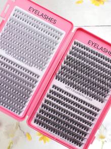 640 Peças Álbum de Cílios de Grande Capacidade Tipo D, Kit de Extensão de Cílios 10D+20D+30D+40D+50D+60D+80D/50D+60D+80D+100D Maquiagem Natural para Olhos, Cílios Postiços 10-16 Mistura À Prova d'Água de Fibra Química Cabelo de Vison, Pacote de Cílios Individuais 3D, Fácil de Carregar, Reutilizável, Adequado para Uso Diário, Férias, Maquiagem Diária, Cílios de Cosplay, Maquiagem Completa e Uso Diário