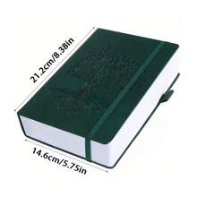 1 Stück A5 Lebensbaum Tagebuch Notizbuch, 366 nummerierte Seiten Journale zum Schreiben, Hardcover Notizbuch für Frauen Männer, 14,6 cm x 21,3 cm, für Arbeit Reise Büro Schule, Schulanfang