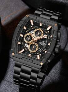 NAVIFORCE NAVIFORCE Watch For Man Tonneau New Style Fashion Travels Outdoors Sport Chronograph Quartz Watch Original Male Gift Clock