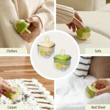 1 pieza Quitapelo reutilizable y lavable, quita pelo de mascotas, con fuerza adhesiva fuerte, diseño lindo, reutilizable, limpieza efectiva para polvo, pelo, restos de papel, ideal para hogar, viaje, cocina, baño, dueños de mascotas, rodillo reutilizable compacto y portátil, artículos de limpieza multiusos, adecuado para ropa, muebles, mascotas, sábanas, esencial de viaje mini, imprescindible para amantes de las mascotas - Multicolor - Ver 7