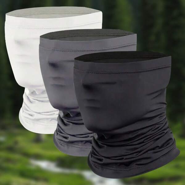 Máscara Multifuncional Proteção Contra Vento e Poeira para Esportes ao Ar Livre, Ciclismo e Montanhismo, Gola Tubular Respirável, Resistente aos Raios Solares. Balaclava Unissex para Proteção Facial
