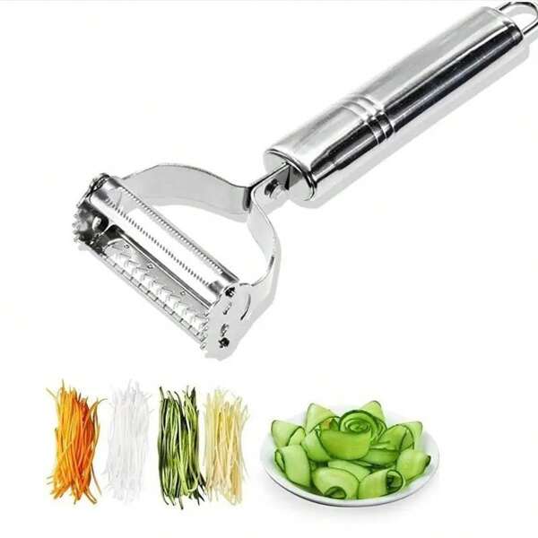 Kitchen Vegetable Peeler Stainless Steel Melon Planer Double-Head Peeler Household Multiple-Function Fruit And Vegetable Peeler