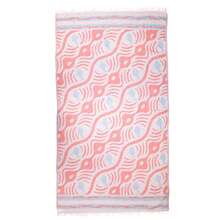Made In Turkey Peshtemal Beach Towel – Lightweight Turkish Towel – 100x180 Cm – Soft, Quick Dry, Compact – For Beach, Bath, Spa & Everyday Use - Coral Orange - View 2