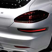 2件装汽车保险杠防撞贴纸，黑红车饰条，前/后保险杠护角防刮擦保险杠装饰条，汽车防撞防刮贴纸