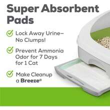 Breeze pellets de arena para gatos - 3.5 lbs, 2 paquetes, absorbente y libre de polvo, ideales para controlar olores y mantener limpio el arenero - 0,5 libras (paquete de 3) - Ver 6