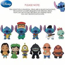 Disney 1PC Disney Officially Licensed Cartoon Animation Style Lilo And Stitch Movie Disney Accessories Portable Anti-Loss Keychain Wear-Resistant PVC Material Ring Everyday Backpack Accessory Travel And Adventure Accessory Memories Collection Cute And Healing Gift Keychain Daily Life Travel And Adventure 6ne First Birthday Gift